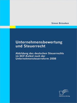cover image of Unternehmensbewertung und Steuerrecht